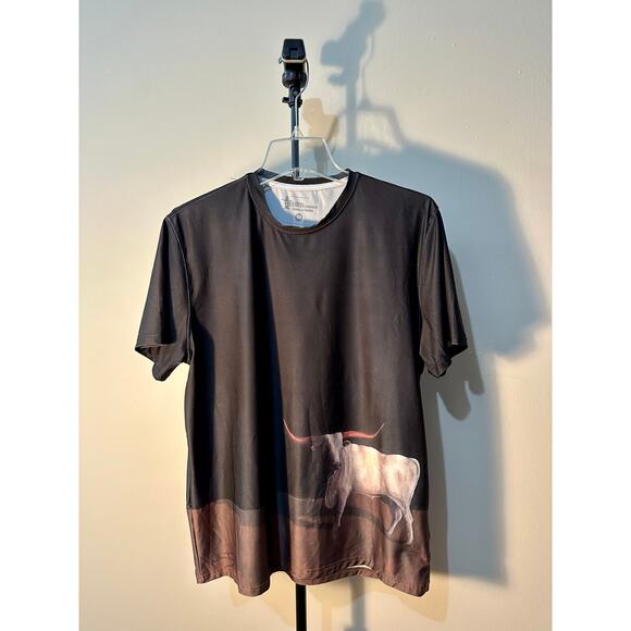 Houston Livestock Show & Rodeo Medium Polyester Spandex Blend Shirt - Picture 1 of 3